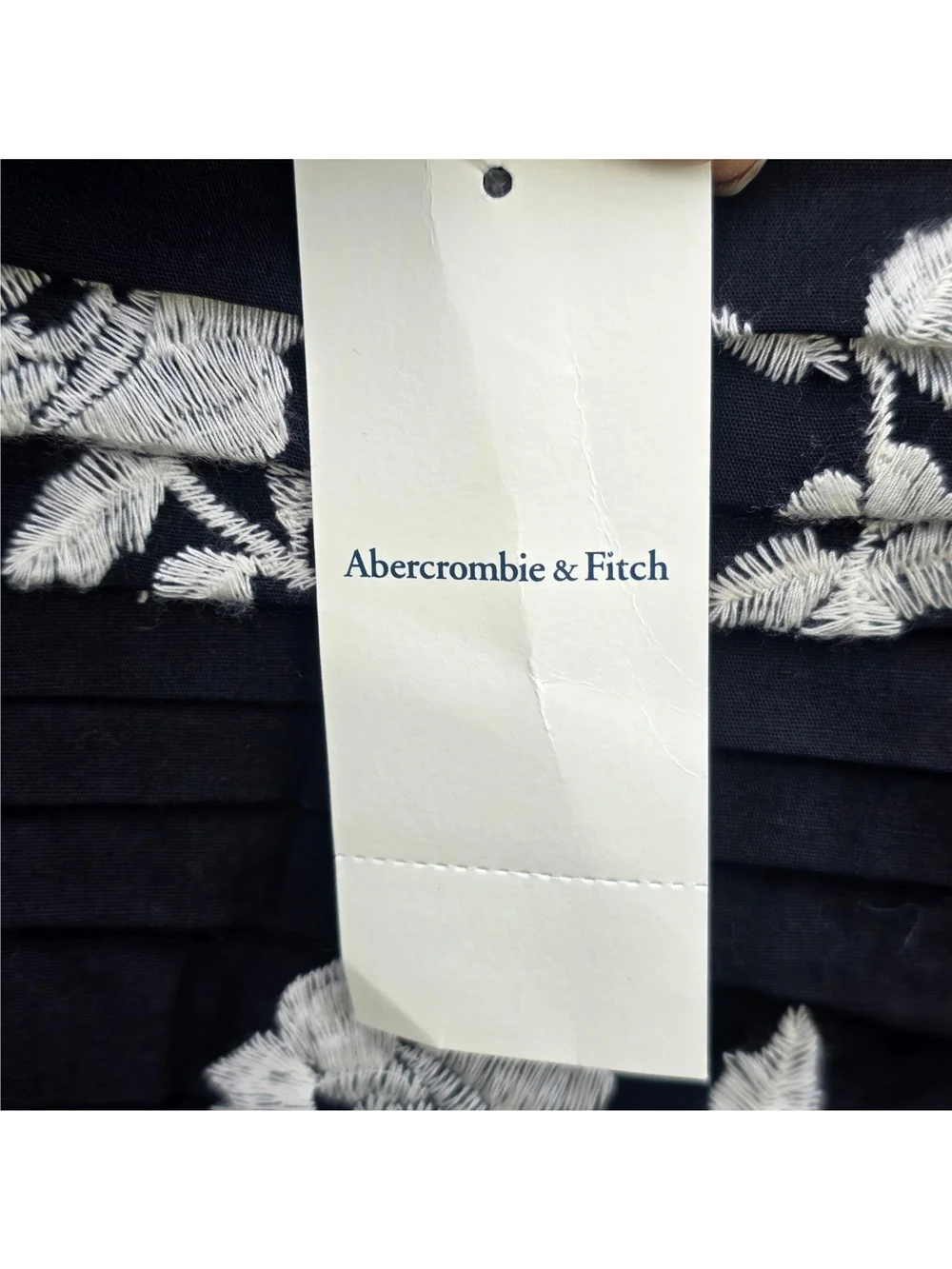 Abercrombie & Fitch‎ Black and White Floral Tie-Strap Emerson Maxi Dress XS Tall